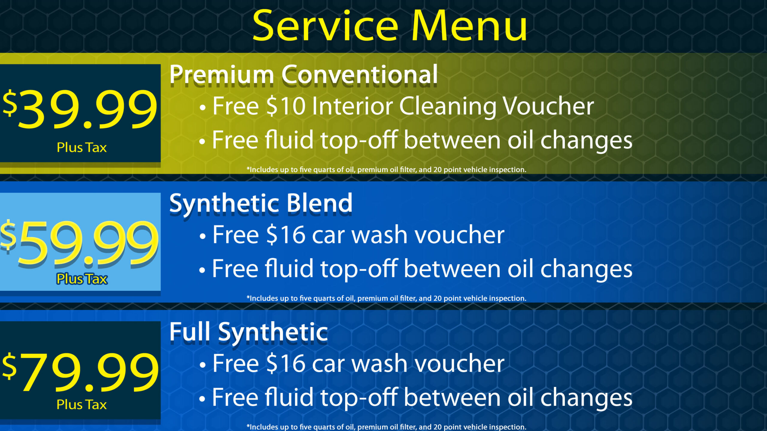 Full Service Oil Changes